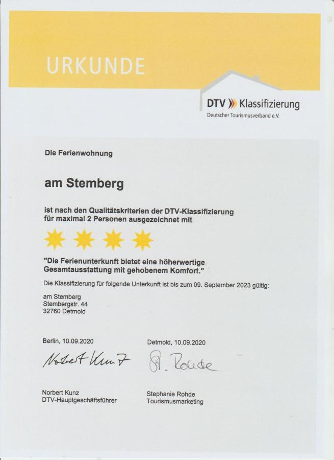 Ferienwohnung Am Stemberg デトモルト エクステリア 写真